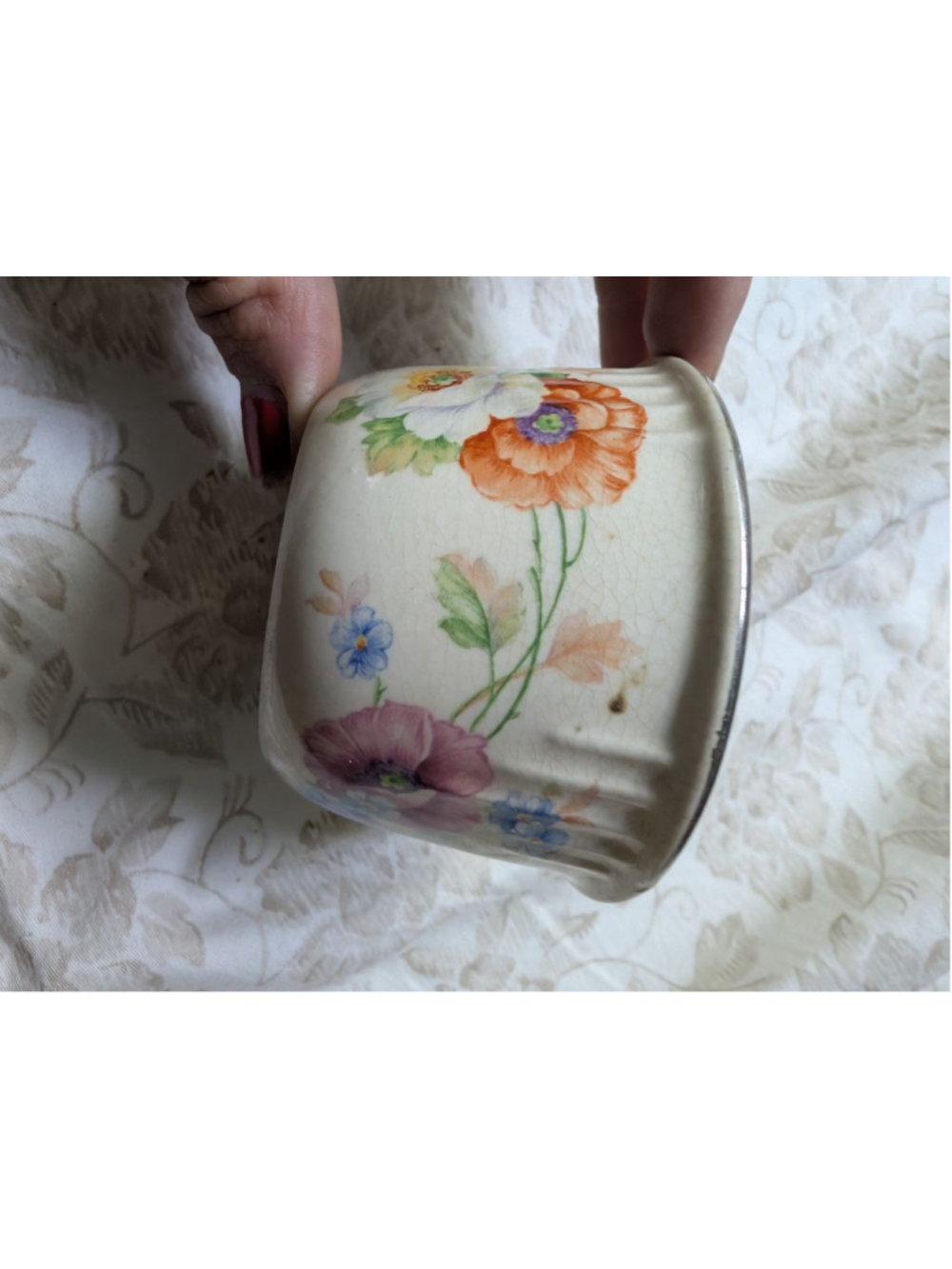 BAKRITE Bakeware Off-white Floral Bowl
